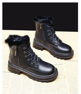 Snow Boots Plush Warm Medium Boots Women&