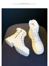 Snow Boots Plush Warm Medium Boots Women&