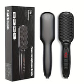 3-in-1 Electric Hot Comb Straightener | Fast-Heating & Anti-Scald | Sleek Hair Brush for All Hair Types & Wigs | Ideal Gift for Special Occasions - Lena & Miles Exquisite Boutique LLC.