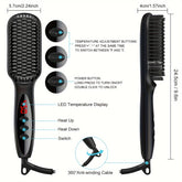 3-in-1 Electric Hot Comb Straightener | Fast-Heating & Anti-Scald | Sleek Hair Brush for All Hair Types & Wigs | Ideal Gift for Special Occasions - Lena & Miles Exquisite Boutique LLC.