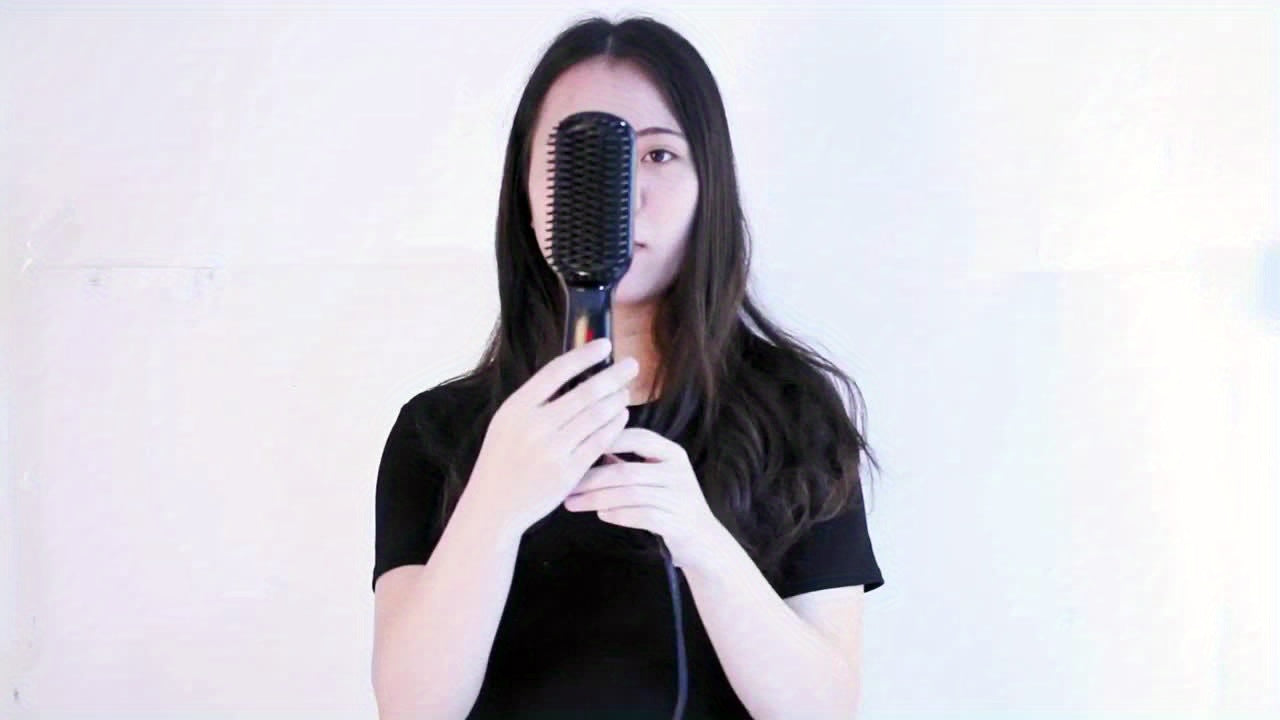 3-in-1 Electric Hot Comb Straightener | Fast-Heating & Anti-Scald | Sleek Hair Brush for All Hair Types & Wigs | Ideal Gift for Special Occasions - Lena & Miles Exquisite Boutique LLC.