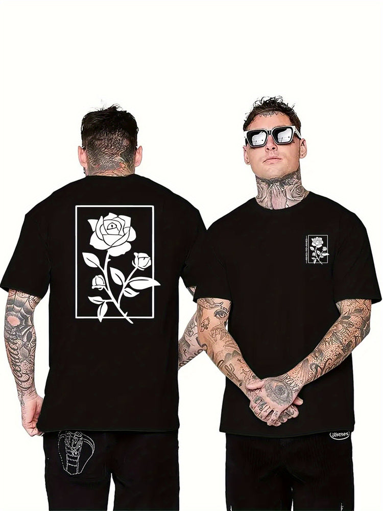 Rose Graphic Print Men&
