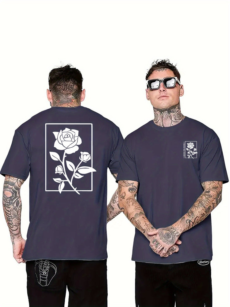 Rose Graphic Print Men&