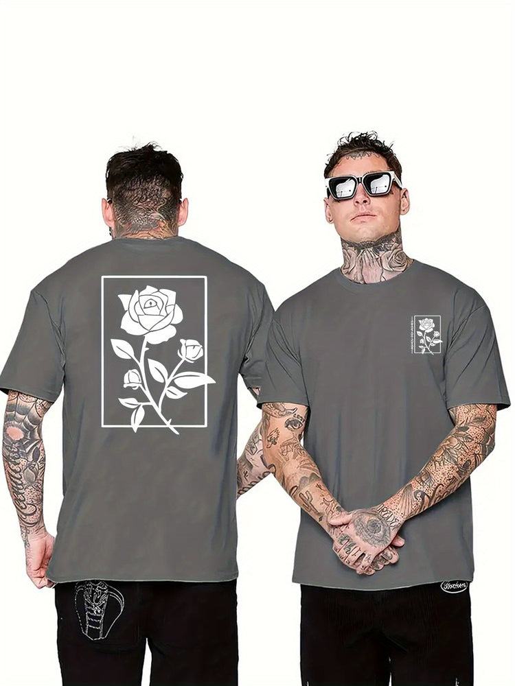 Rose Graphic Print Men&
