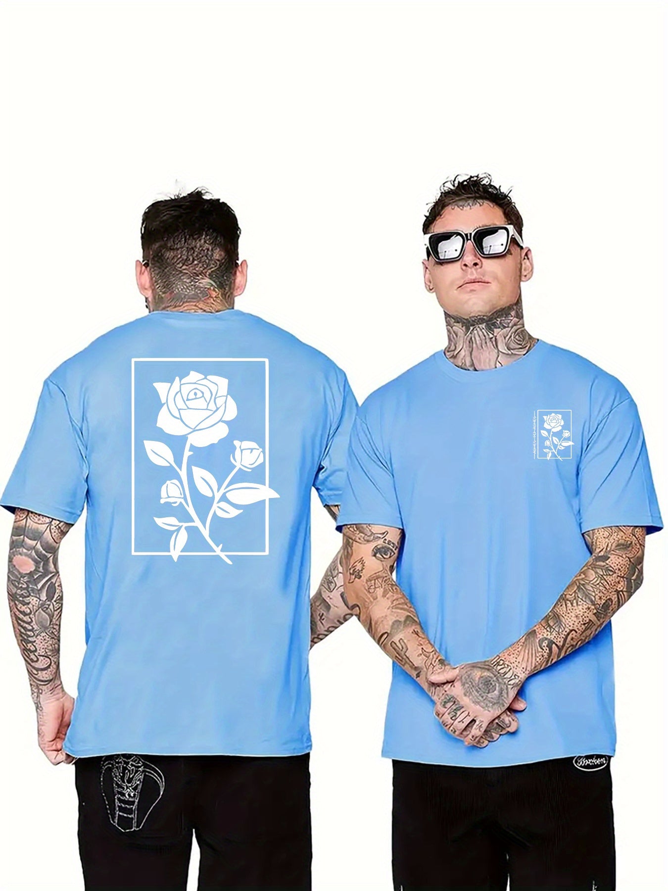 Rose Graphic Print Men&