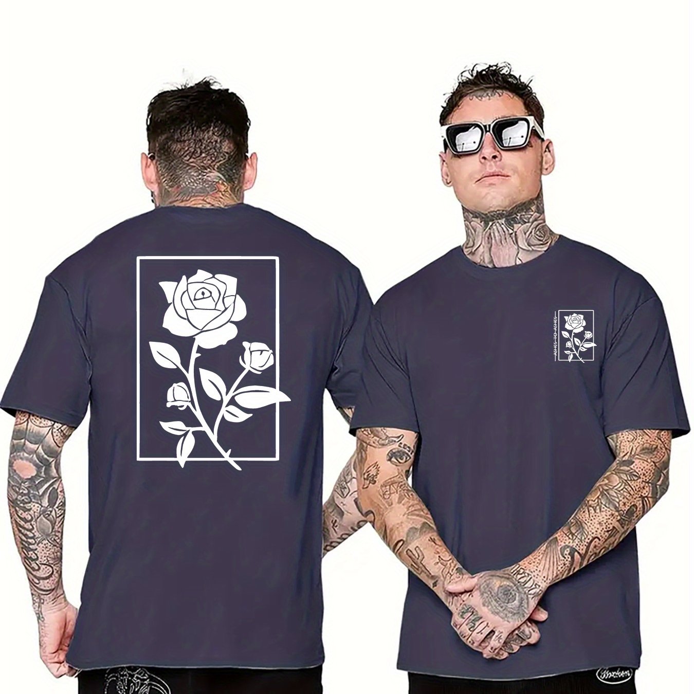 Rose Graphic Print Men&