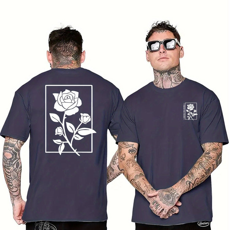 Rose Graphic Print Men&