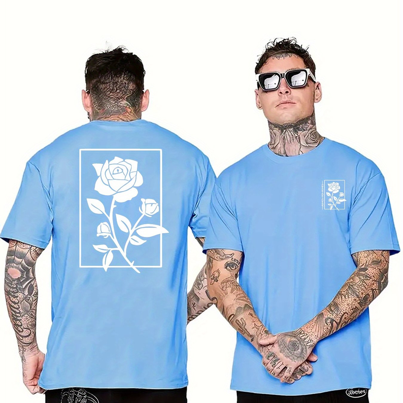 Rose Graphic Print Men&