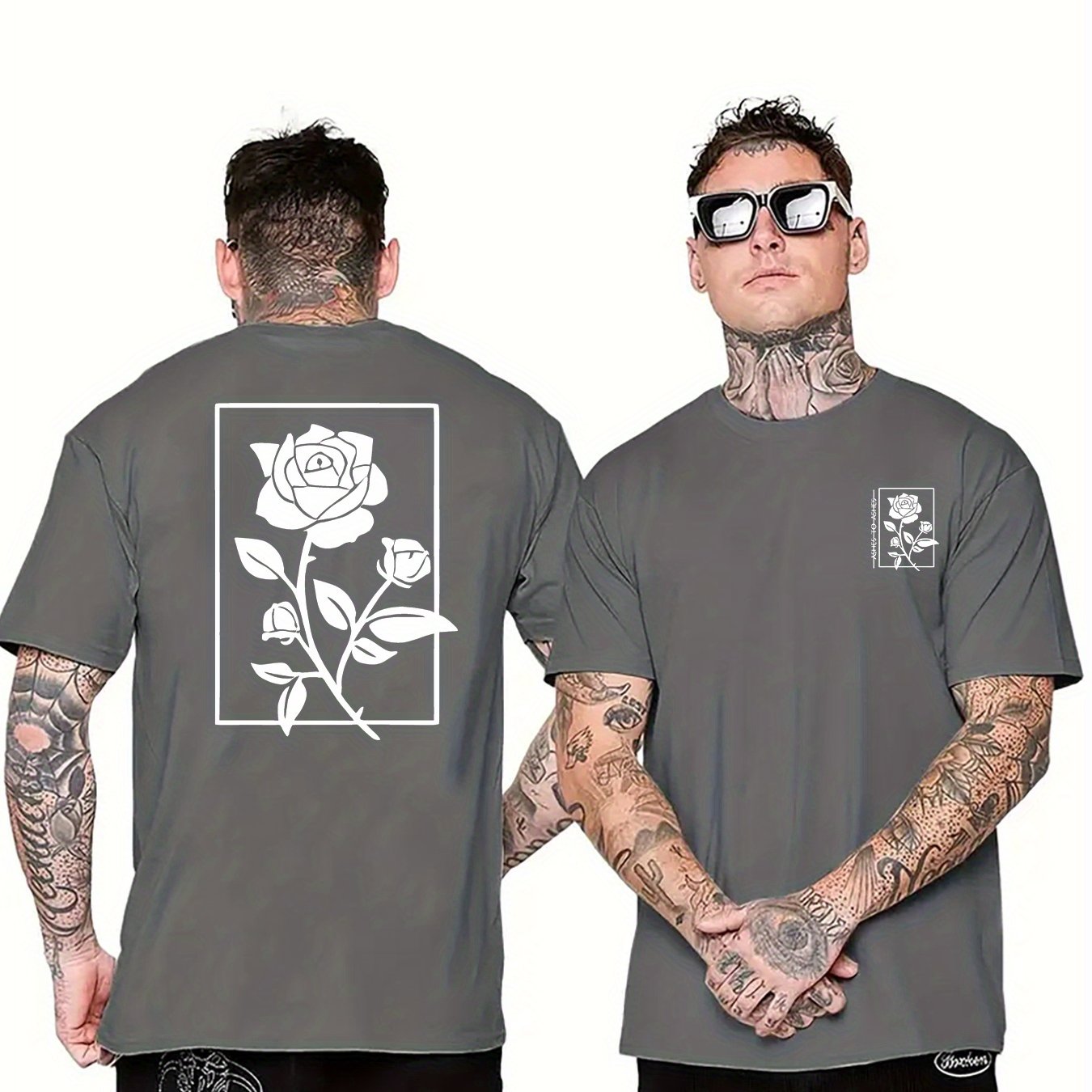 Rose Graphic Print Men&