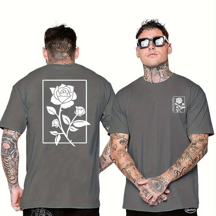 Rose Graphic Print Men&