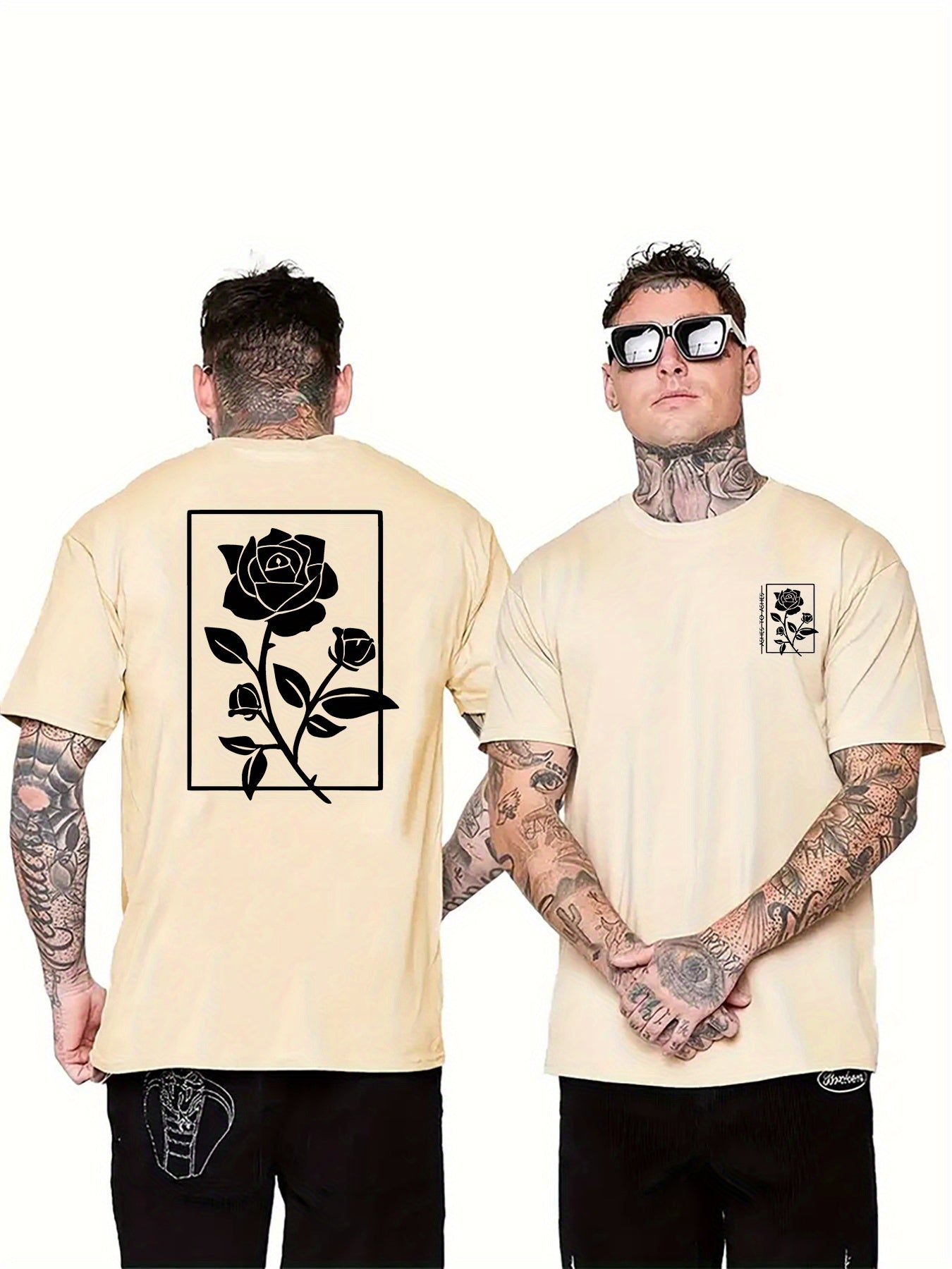 Rose Graphic Print Men&